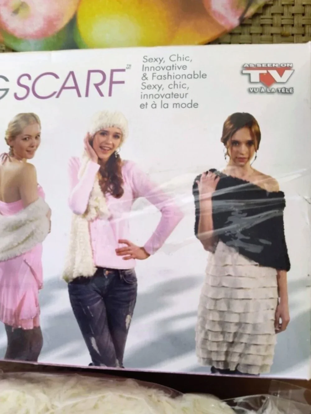 Amazing Scarf White Blanc Vanilla - 12 ways To Wear It as Seen on TV- One Size